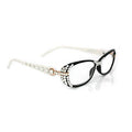 Glamour Quilted, (Bling) Women Reading Glasses W (Sides, Front) (Clear) Genuine European Crystals  +1.25..+3.50 Rectangular. NY Fifth Avenue